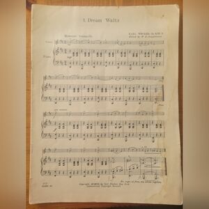 Antique Vintage 1930 Carl Fischer Violin & Piano Duets Sheet Music No CoverAll